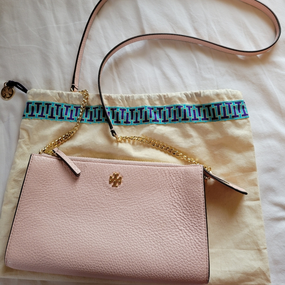 Tory Burch Pink Leather Crossbody